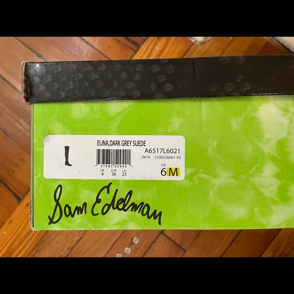 Sam Edelman ELINA “ Dark Gray “ Suede Over the Knee Boots Thigh High Size 6 - Picture 8 of 11